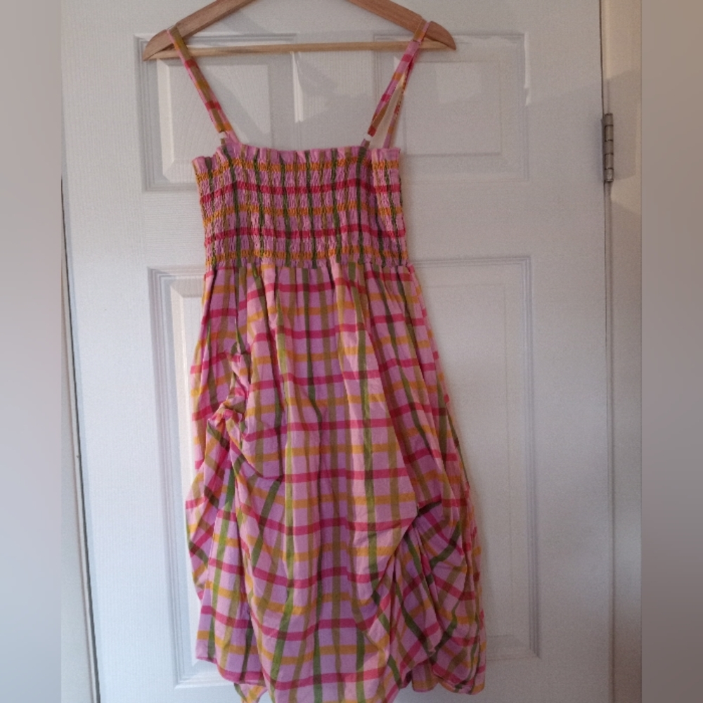 Olsenboye Pink Plaid Sundress